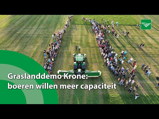 Graslanddemo Krone: boeren willen meer capaciteit