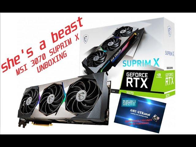 MSI GeForce RTX 3070 Suprim X "Perfekte Grafikkarte für 1080P/1440P" / "I love my Job"️️