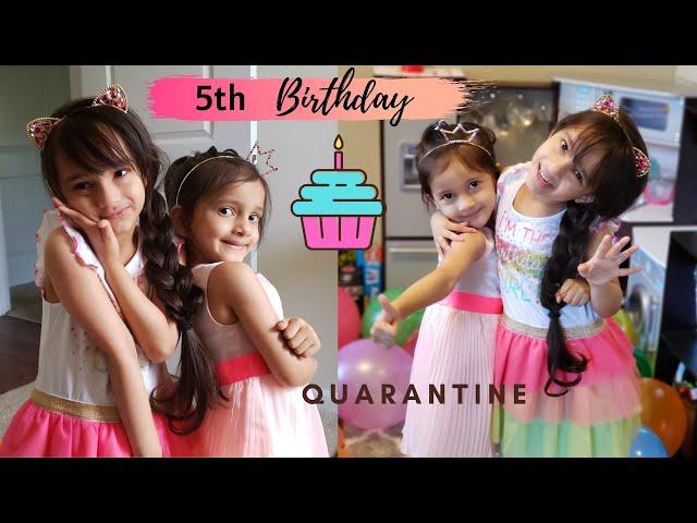 My Daughter's 5th Birthday Celebration | Quarantine Birthday Party MyTwoLittleSunshines