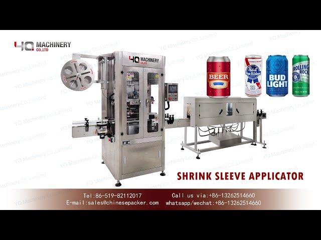 shrink sleeving machine commissioning demo|shrink sleeve labeling machinery price