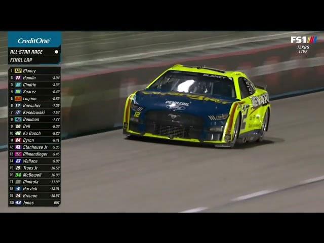 CAUTION ON FINAL LAP (OVERTIME) - 2022 NASCAR ALL-STAR RACE NASCAR CUP SERIES AT TEXAS