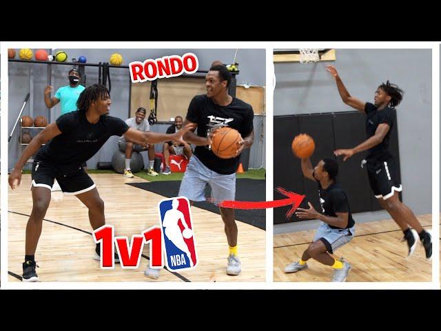 Rajon Rondo vs Tyrese Maxey *Intense* NBA 1v1