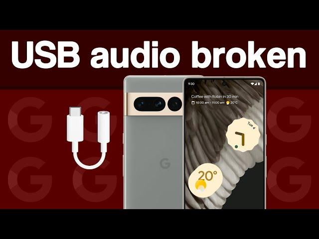 Google Pixel March update broke support for 3.5mm to USB-C adapter