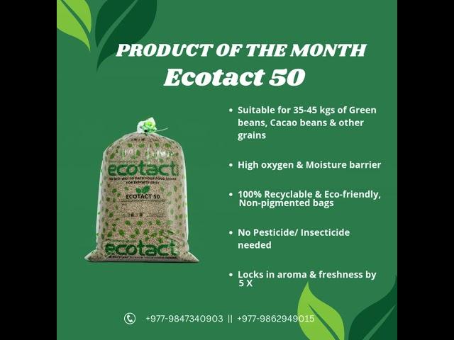 Ecotact 50 Hermetic Storage Bag #ecotact #coffeebag  #sustainablecoffee