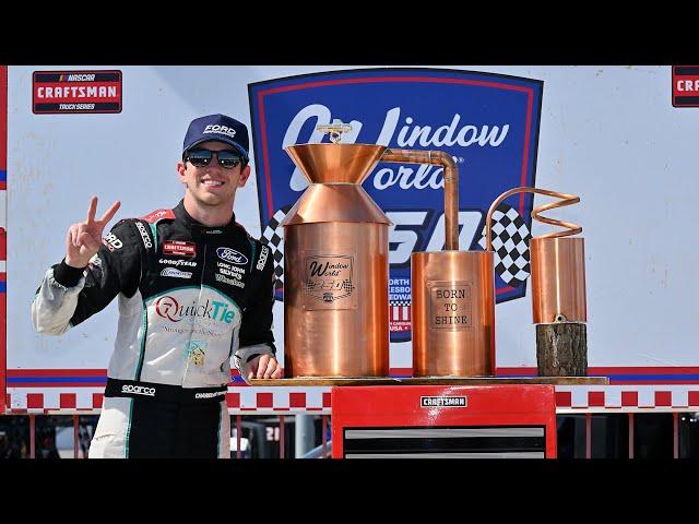 Chandler Smith wins at North Wilkesboro on last lap pass