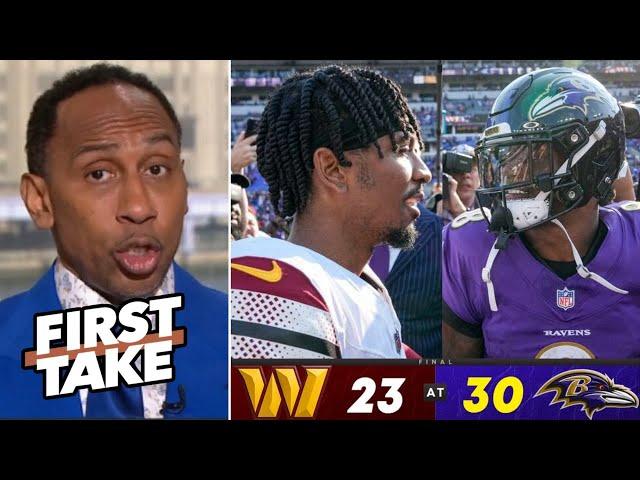 FIRST TAKE | Lamar showed Daniels who’s BOSS - Stephen A.: Ravens are the most dangerous team in NFL