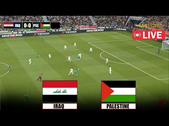 بث مباشر مباراة العراق ضد فلسطين مباشر iraq vs palestine live streaming | محاكاة لعبة فيديو