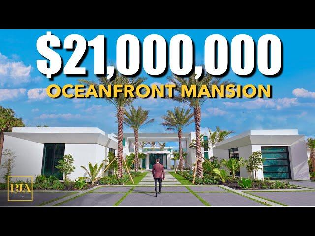 Inside a $21,000,000 OCEANFRONT FLORIDA MEGA MANSION | Luxury Home Tour | Peter J Ancona