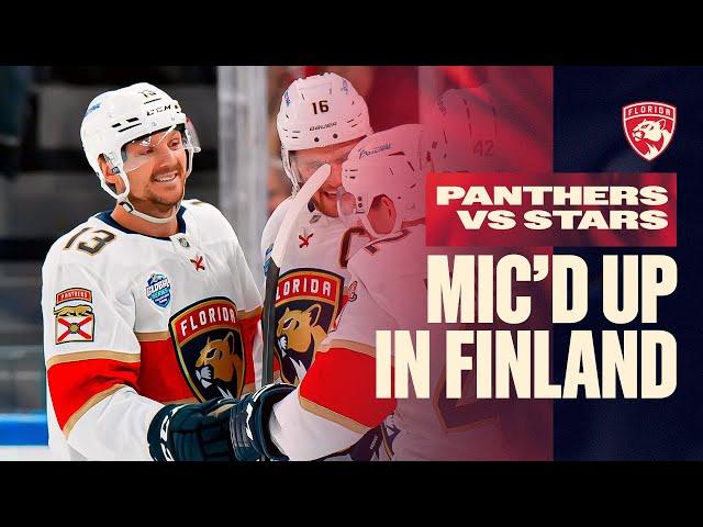 "Just give it to me, I'm gonna rip it on the blue line!" | Panthers Mic'd Up in Finland 