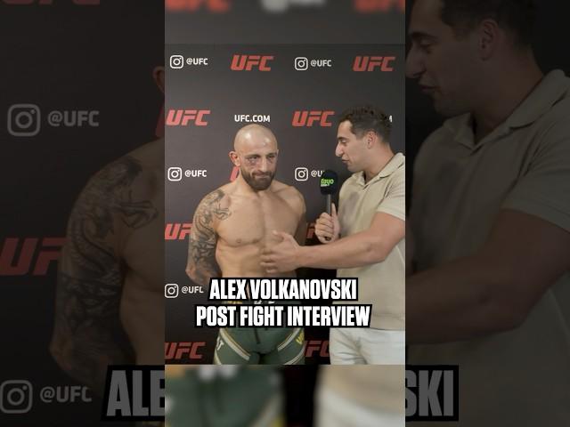 Alex Volkanovski Post Fight Interview #ufc #ufc314 #mma #alexandervolkanovski
