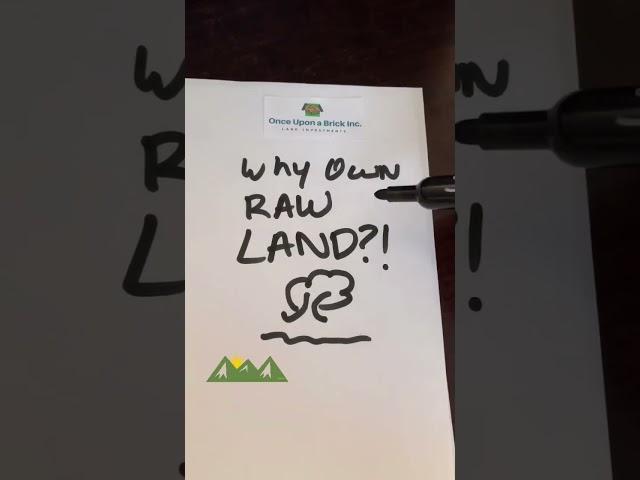 Why Own Raw Land?  #realestate #land #invest #buyland #landownership #wealth #equity #finance #inv