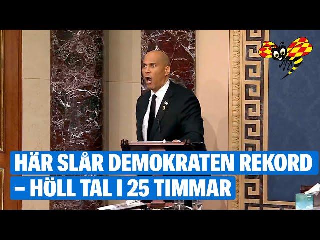Cory Booker pratade i 25 timmar – i protest mot Trump
