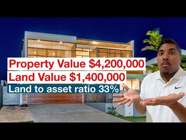 How to calculate land to asset ratio