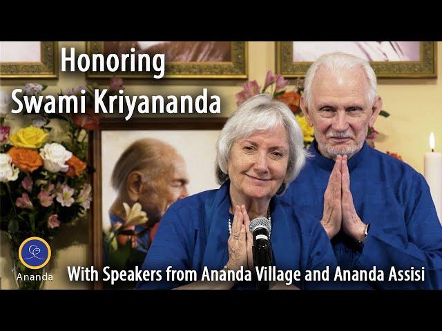 Honoring Swami Kriyananda - A Beautiful Program from Ananda Village and Ananda Assisi