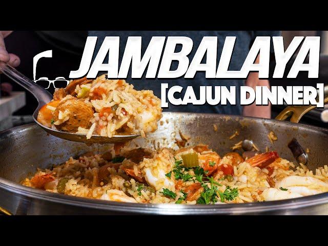 MAKING JAMBALAYA (EASY ONE POT CAJUN DINNER) | SAM THE COOKING GUY