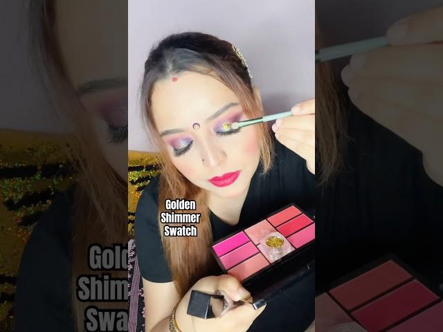 #Golden⭐️ #Dust #Shimmer #EyeLiner #Makeup #Swatch️ #Review #Shorts #Reels #NailExtensions