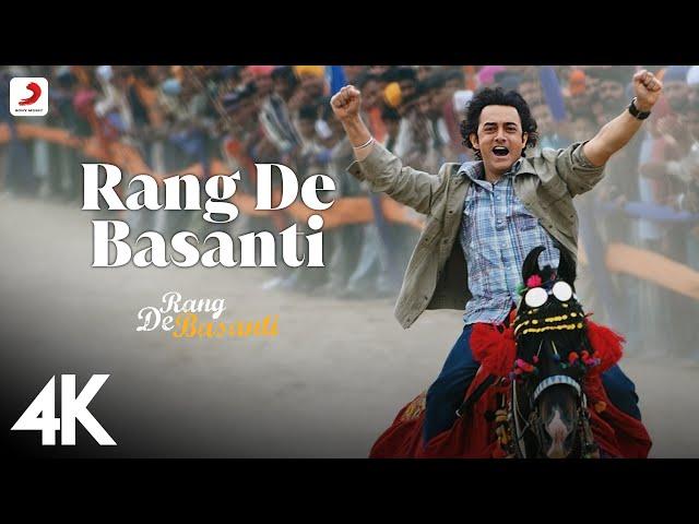 Rang De Basanti - 4K Music Video  | A. R. Rahman | Aamir Khan | Soha | Daler Mehndi & Chitra