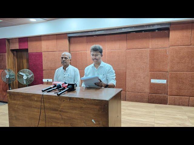 Elvis Gomes & Pradeep Padgaonkar address Media on Electoral Malpractices in Goa.