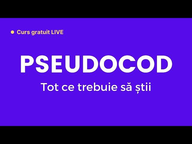 Pseudocod, elemente de bază C++ și introducere - Cursul „Bac cu Brio” (ep. 1)