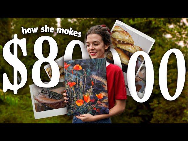 How she made $80k selling her art on Instagram (ft. @b.cormier)