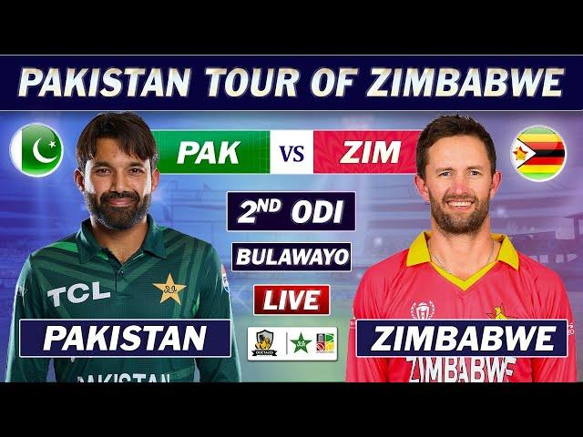 PAKISTAN vs ZIMBABWE 2nd ODI Match LIVE COMMENTARY | PAK vs ZIM ODI MATCH LIVE | PAK BAT