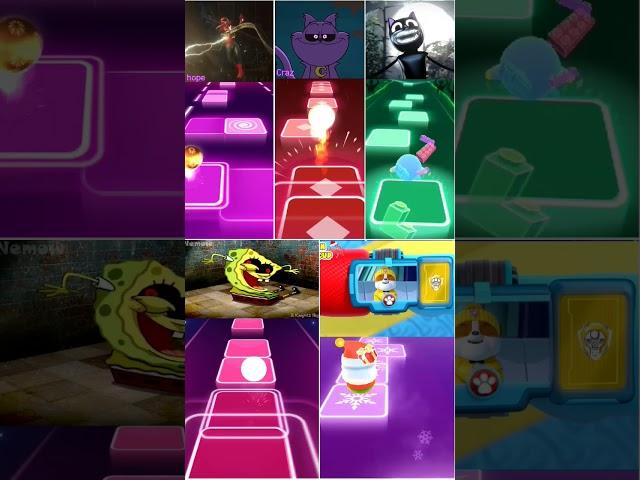 Mix - Blake Cat  Capnut  Spongbob  SpiderMan - Tiles Hope #tileshopeshorts