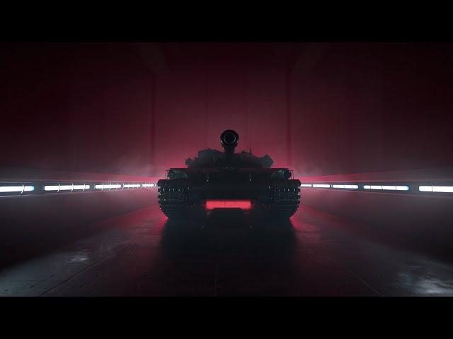 Presentation of tank STG. World of Tamks Blitz. Wargaming. Cinema 4D,  Redshift.