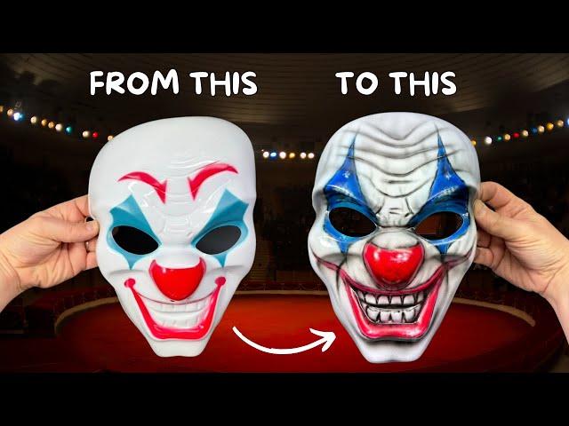 Clown Mask Airbrushed From Basic To Epic