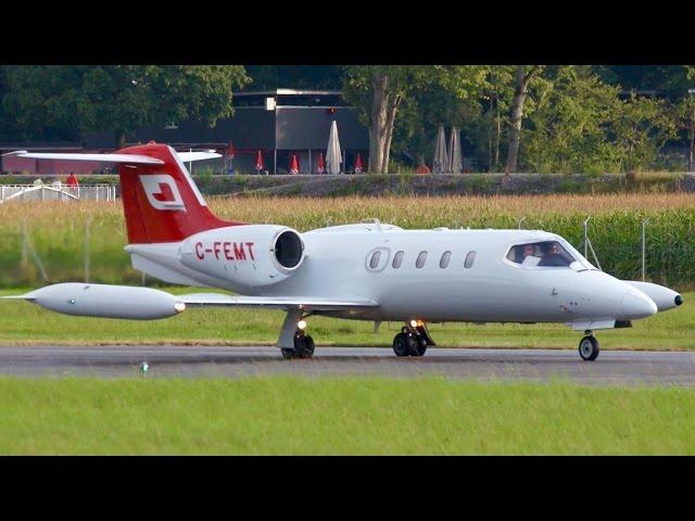 RARE! Learjet 36A * Fox Flight Air Ambulance * Take-Off at Bern