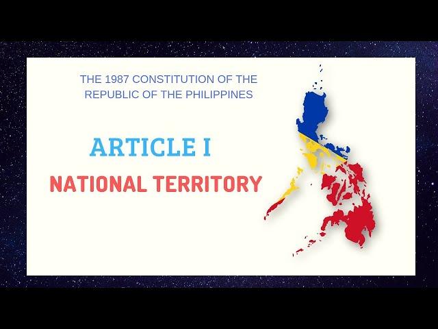 Article 1   National Territory