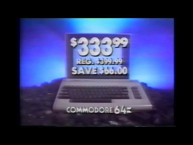 Commodore 64 on Sale at Canadian Tire There's a lot more than tires at Canadian Tire Commercial 1984