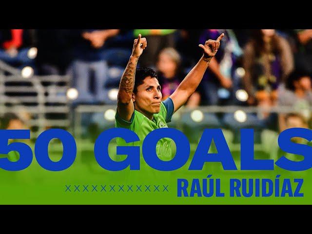 All 50 of Raúl Ruidíaz's goals with Seattle Sounders FC