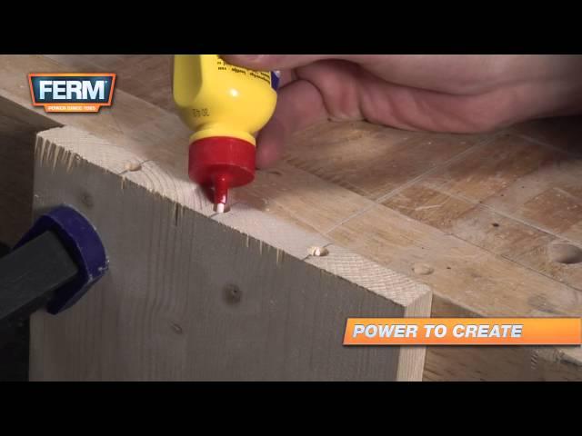 How to make a blind dowel connection