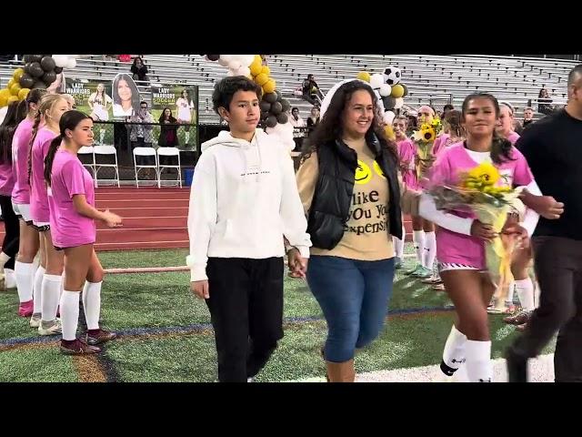 WHRHS Girls Soccer: Watchung Hills Senior Night 2024