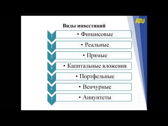 Лекция 14  Инвестиционная и инновационная деятельность предприятия