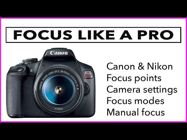 FOCUS LIKE A PRO - More photography and camera tips for beginners.