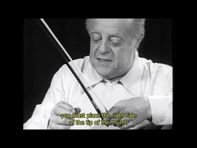 Andre Navarra - My Cello Technique Part 1 (New English subtitles): The Bow Technique of Navarra.