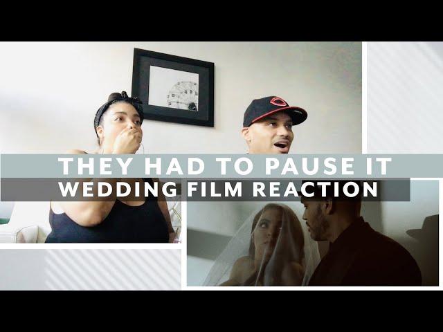 Couple Reacts to Watching Their Wedding Video for the First Time! *So Emotional*