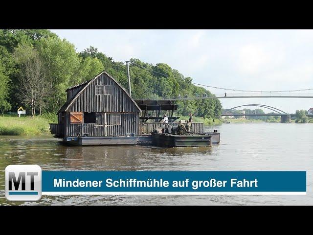Mindener Schiffmühle unterwegs in die Werft