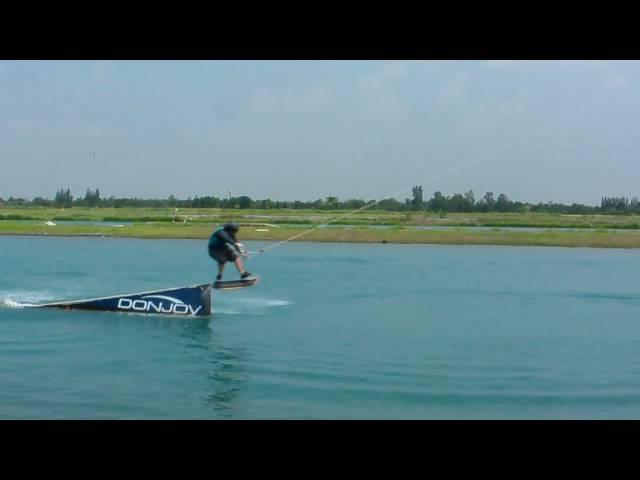 Tom Haley - Big Spin Over The Wedge @ Thai Wake Park