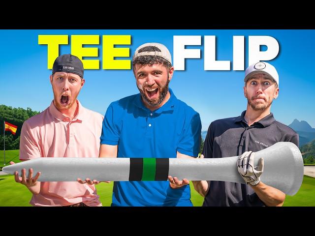 BIG WEDGE GOLF TEE FLIP CHALLENGE!