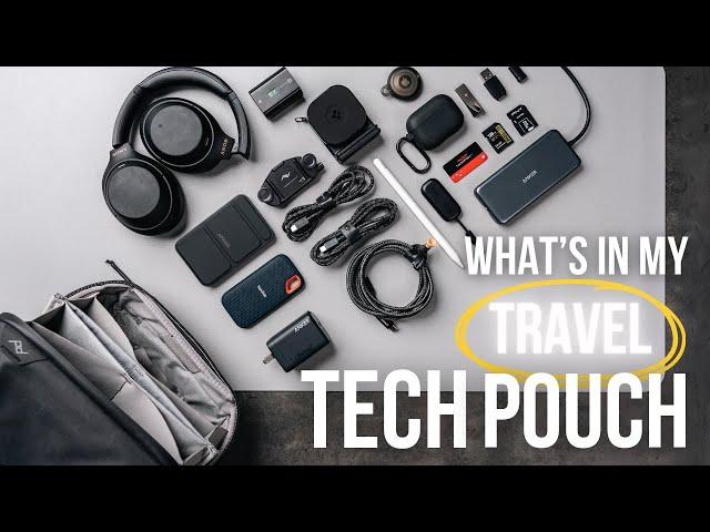 ESSENTIALS In My TRAVEL Tech Pouch | 2024 Edition