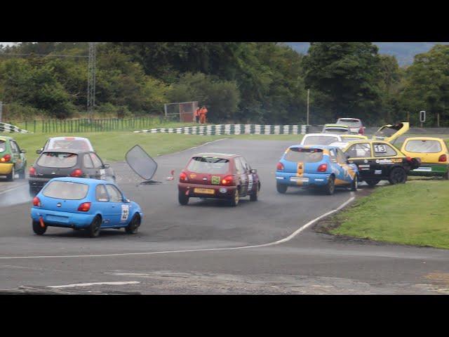 Fiesta zetec 1st lap crash at mondello park