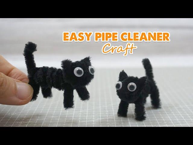  Easy Tiny Kitten Pipe Cleaners Craft | How to make a Cat out of Pipe Cleaner