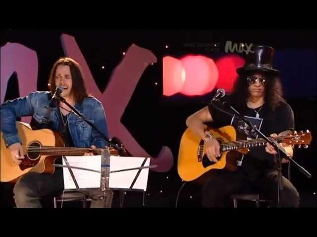 By The Sword - Slash & Myles Kennedy - Rare Acoustic - MAX Sessions 2010 - Best Quality 480p