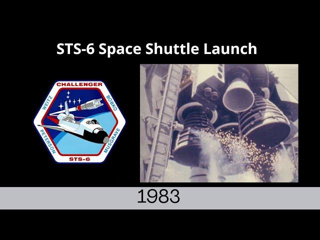 Space Shuttle STS-6 Launch Footage - Video Enhanced