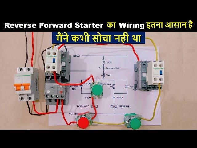 Reverse Forward Starter With Interlocking, inching and Non Inching Circuit @ElectricalTechnician