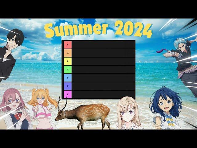 Summer anime on a tierlist