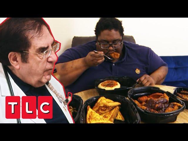 Dr. Now Meets 600-lb Man Who Can’t Stop Getting Food Deliveries | My 600-lb Life