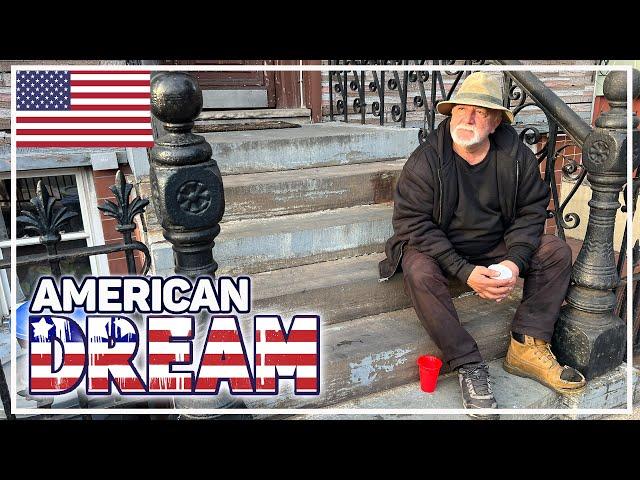 #17 USA - BEZDOMNY POLAK z dzielnicy Greenpoint w NOWYM JORKU (nieudany American Dream) [4K]